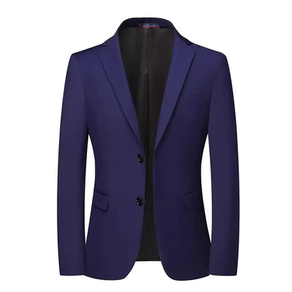 Men's Winter Thick Padded Blazer Warm Loose Casual Jacket Plus Size Middle Aged Dad Outerwear