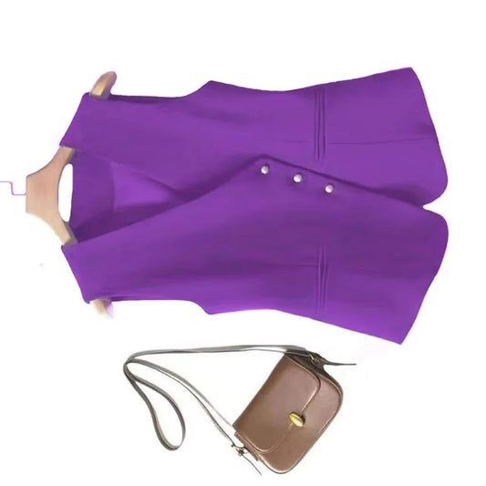 Spring Autumn New Suit Vest Women Fashion Temperament Sleeveless Blazer Jacket 2026 Ladies Slim V-Neck Waistcoat Tank Vest Tops
