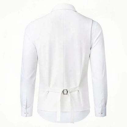 Men's Double Breasted Formal Vest – Wedding, Prom & Business Waistcoat
