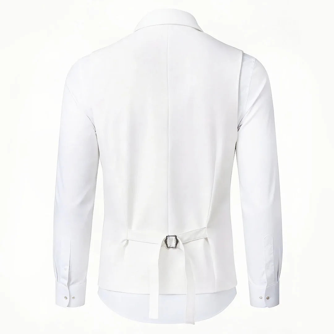 Men's Double Breasted Formal Vest – Wedding, Prom & Business Waistcoat