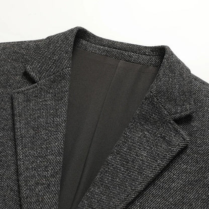 Men's Classic gray Business Casual Blazer Slim Fit Single-Breasted Suit Jacket with Notch Lapel for men Office and Formal Events