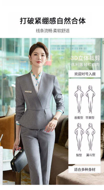 Fashion professional women's two-piece pants+suit jacket, exquisite  elegant, new for autumn  winter 2025