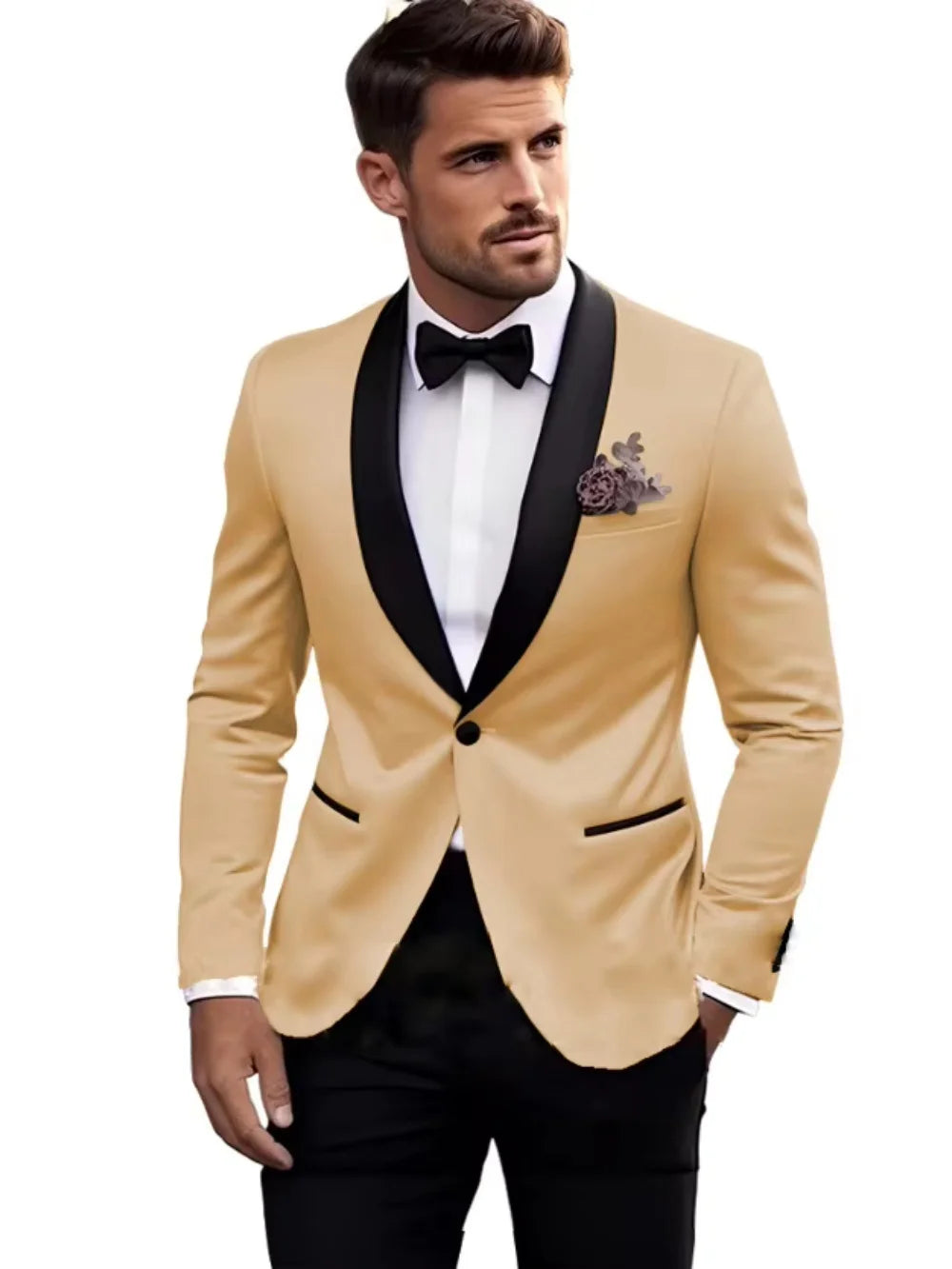 Premium Handsome Men's Suits 2 Pieces Jacket Pants Wedding Groom Sets Classy High Quality Suit Set For Man Business Outfit