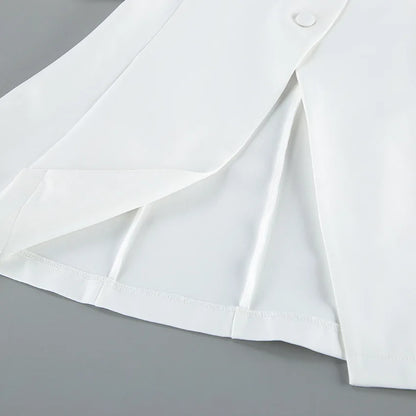 Winter,European,Clothes,Workplace,Office,Suit coat,Chic,Sexy,V-Neck,Elegance,Women,Tops,Long Sleeve,Lace up,Jacket,2026,6722002