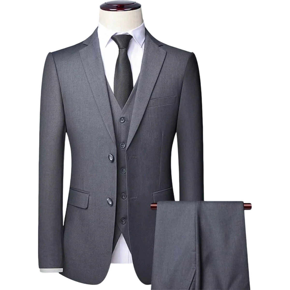 Costumes de smoking pour hommes, vestes slim de haute qualité, vêtements masculins en solde, ensemble blazer, gilet et pantalon 3 pièces, costume pour homme pour mariage