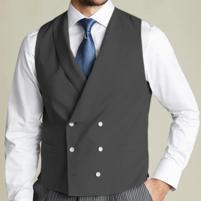Men's Double Breasted Vest for Weddings, Business & Formal Occasions