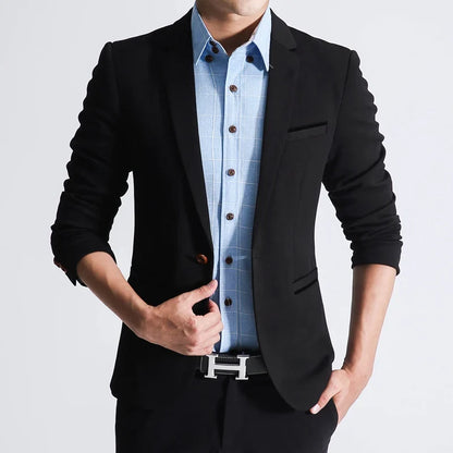 Men's Casual Blazer Single Breasted Slim Fit for Men – Multi-Color – Office & Daily Wear