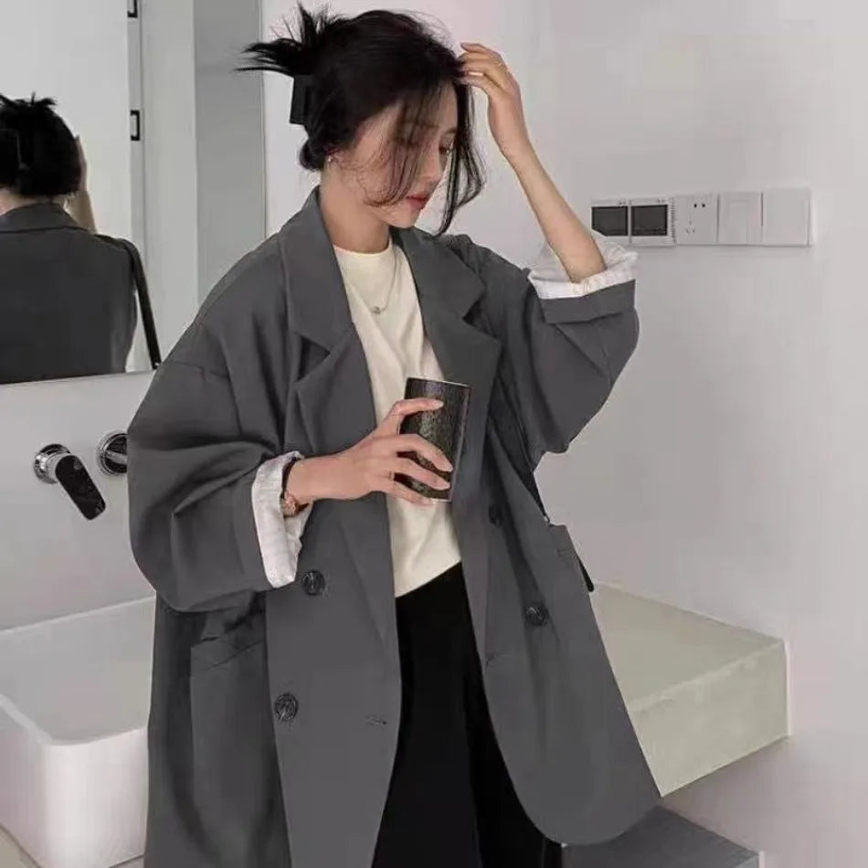 Spring Autumn Women's Blazers Slim Fit Fashion Slimming Elegance Jackets Casual Versatile Coat Outwear for Office Lady Clothing