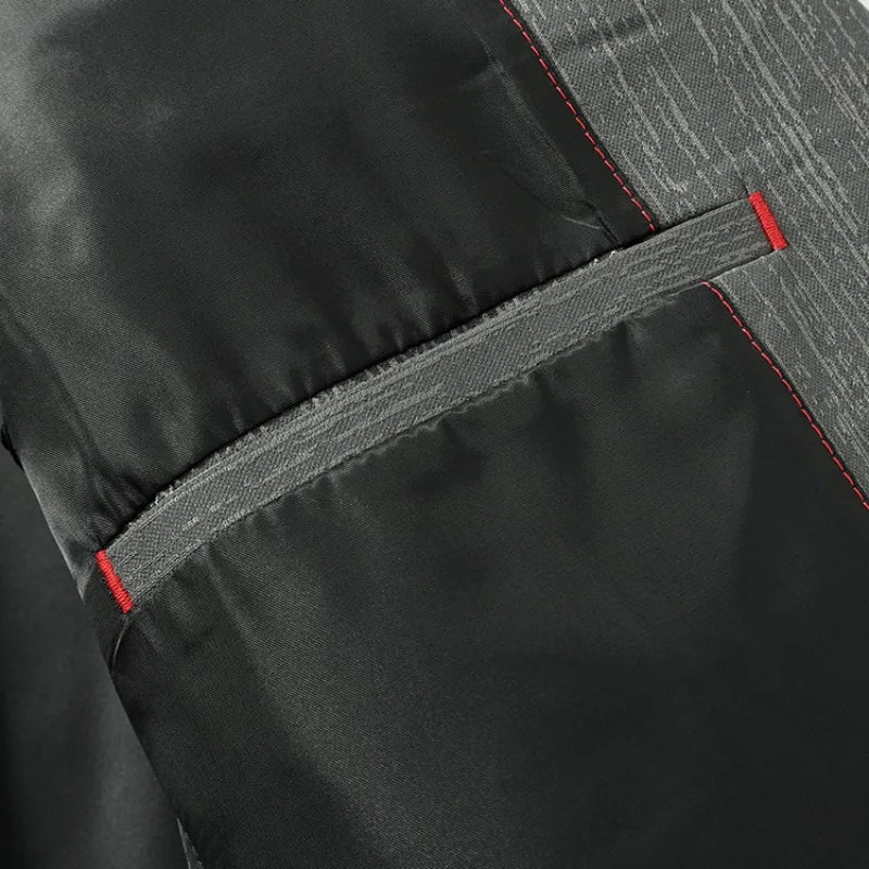Men's Light Business Casual Blazer | 3D Tailored Anti-Wrinkle Polyester Suit Jacket | Slim Fit, Easy Care, Windproof