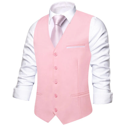 Men's Vest Set — Floral Paisley Waistcoat with Necktie, Pocket Square & Cufflinks for Weddings & Formal Events