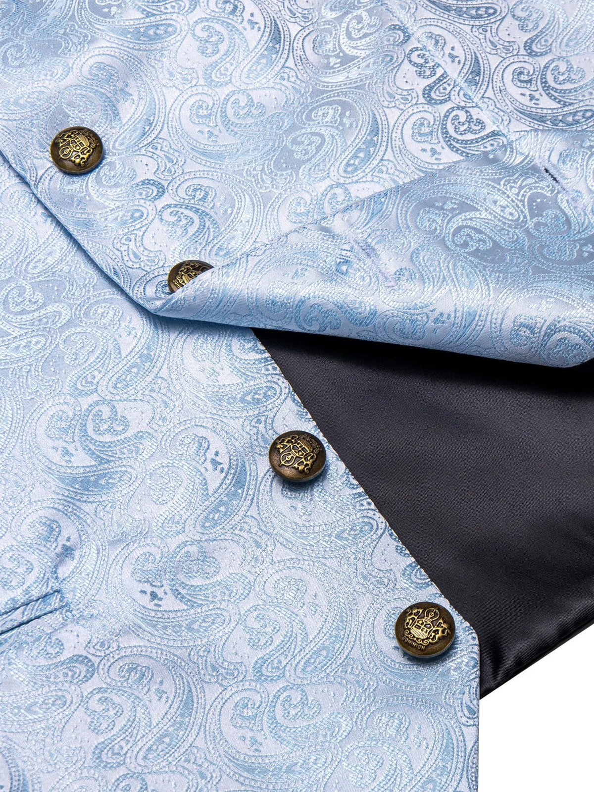 Men's Vest and Tie Set – Paisley Floral Waistcoat with Necktie for Weddings and Business Occasions