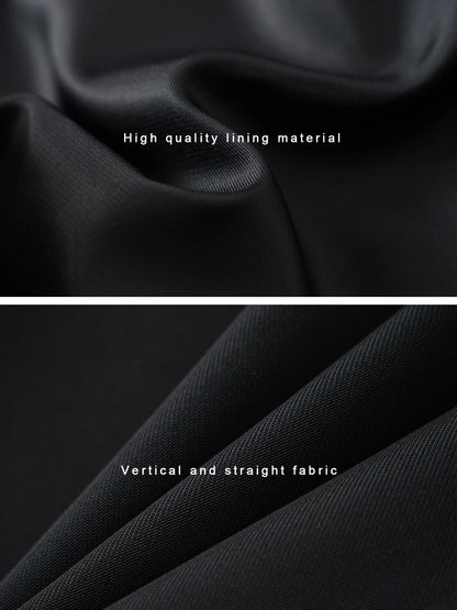 Black Round Neck Single-Breasted Fashion Vest for Women, Spring & Fall Fashionable Slim Sleeveless Suit Vest Top for Outer Wear