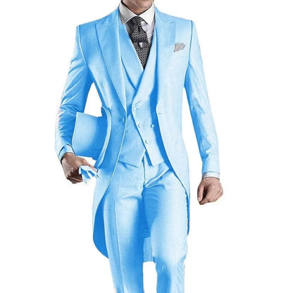 Men's 3-Piece Slim Straight Suit Set for Weddings, Formal Events & Graduation