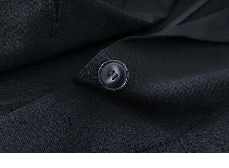 Spring Summer New Style Korean Version Silk Fashion Small Suit Jacket Women Thin Sleeve Seven Button Slim Fit Western Wear