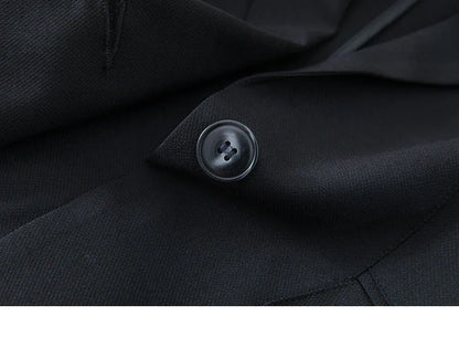 Spring Summer New Style Korean Version Silk Fashion Small Suit Jacket Women Thin Sleeve Seven Button Slim Fit Western Wear