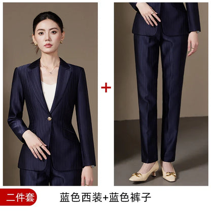 Fashionable ladies' clothing, high quality two-piece pants + blazer. 2025 Autumn and Winter New Models