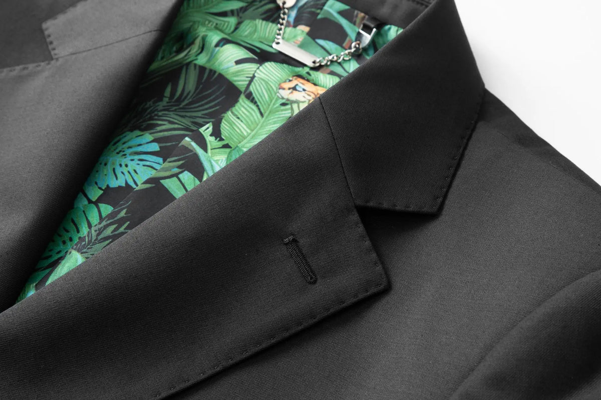 Luxury Wool Silk Suit Jacket Men Double Breasted Casual Business Dress Coats Autumn/Winter Banquet Party Wedding Groom Blazers
