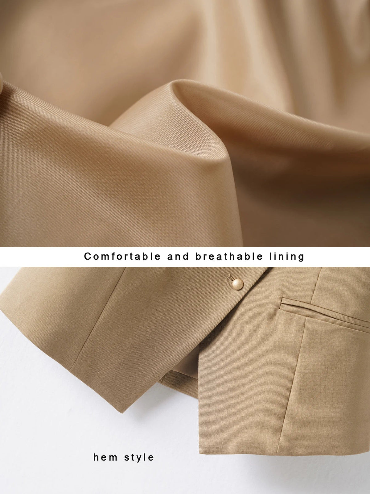 Short V-Neck Suit Vest for Women, Spring and Autumn Slant-Buttoned Top, Perfect for Office Wear and Versatile Vest