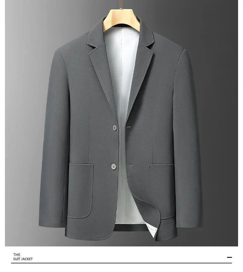 Blazer Outdoor Men's Casual, Fashionable, Sporty, Slimming, Trendy British Style, Versatile Business Gentleman Wedding Blazer