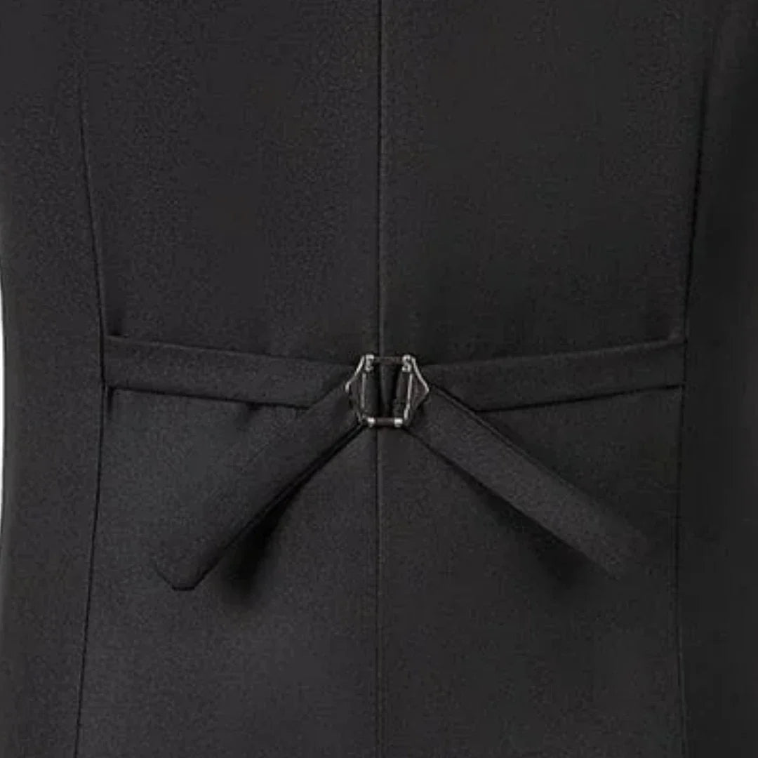 Men's Formal Double-Breasted Vest for Weddings & Daily Wear