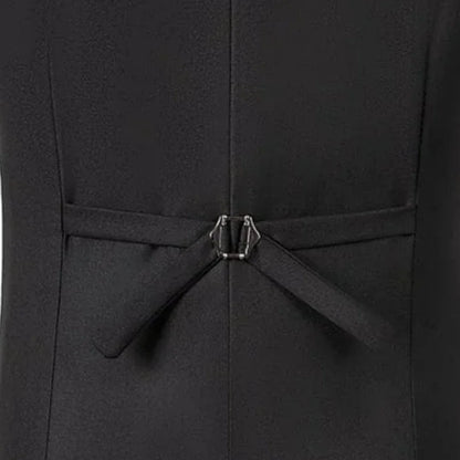 Men's Formal Double-Breasted Vest for Weddings & Daily Wear