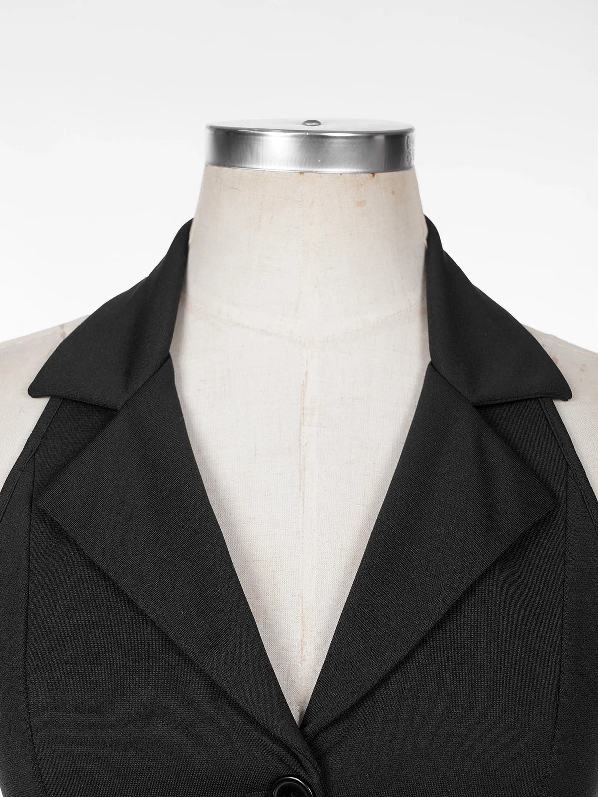 Elegant Women's Sleeveless Suits Waistcoat Halter Vests for Business Commuting Formal Clothes Mujer OL Office Ladies Crop Top