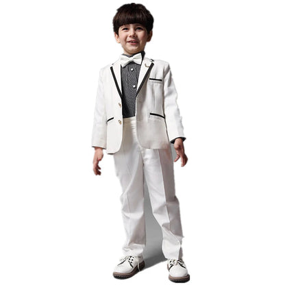 Kids Clothes 2 Piece Fashion Notch Lapel Single Breasted Outfits High Quality Wedding Party Homecoming Boy Suits (Blazer+Pants)