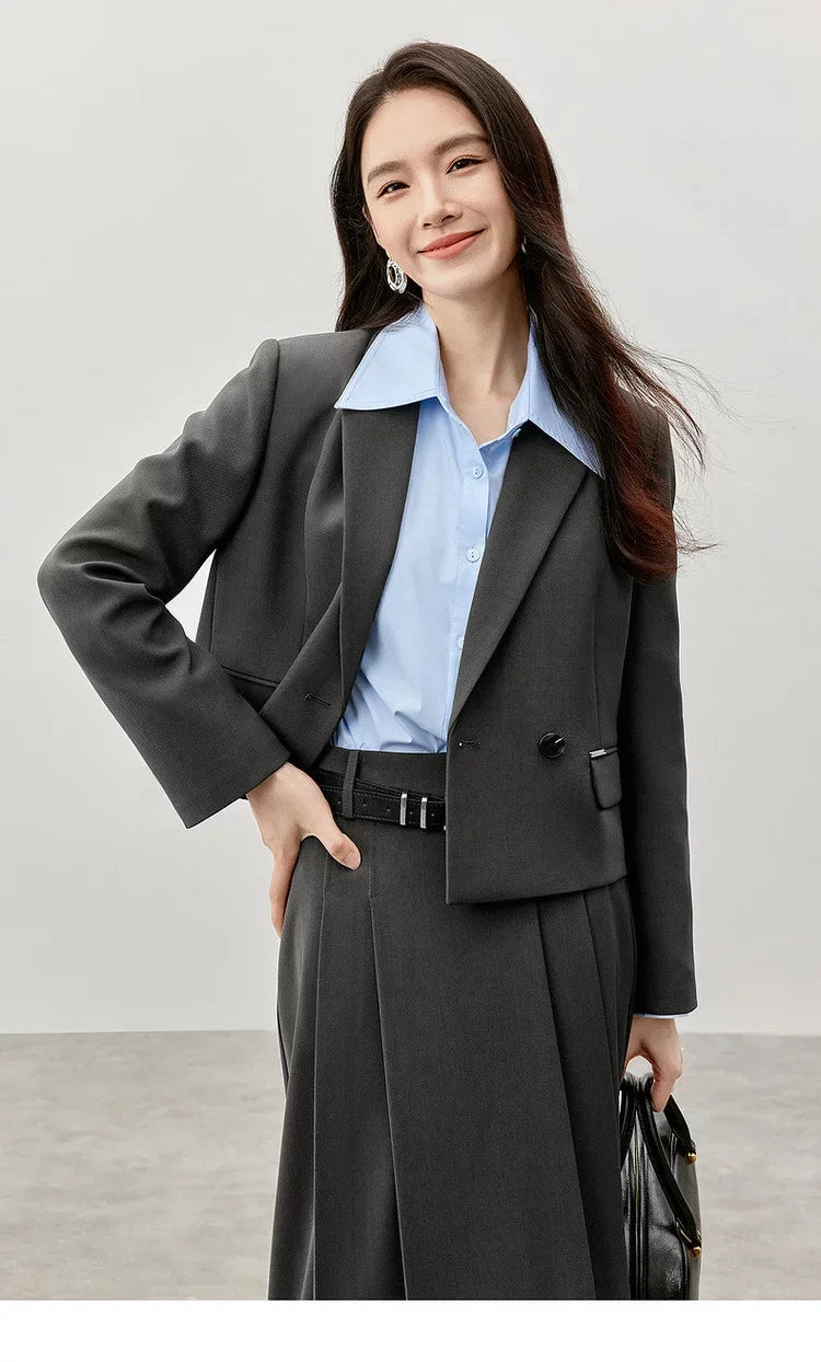 Women's Work Wear Blazer Commuter Suit Jacket 2026 Spring Office Lady Fashion Elegant Female Outfits 161XC6457X