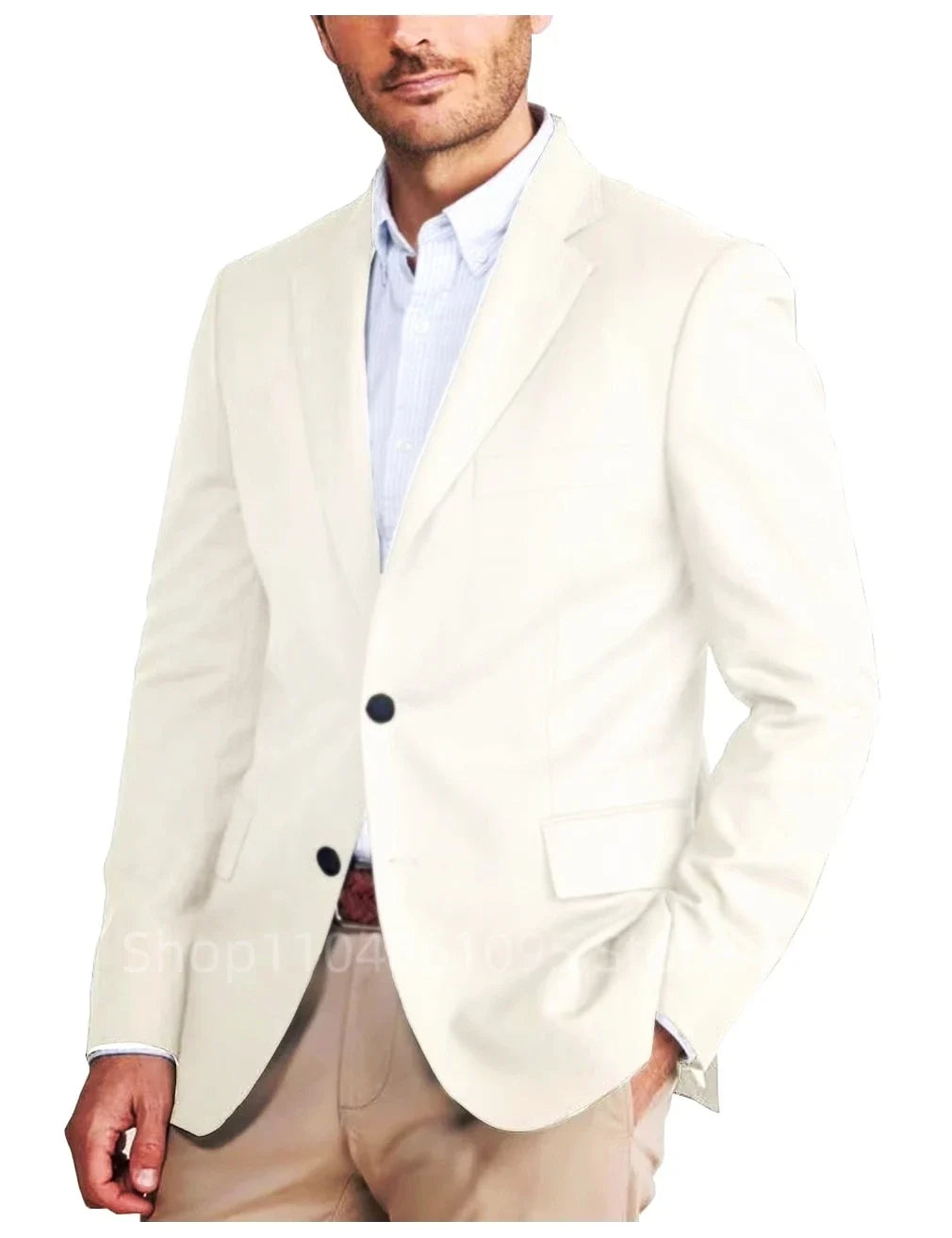 New Arrival Luxury Men Blazer Fashion Wedding Suits Blazers Male Notch Lapel Jacket Business Casual Solid Color Long Sleeve Top