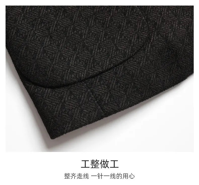 2026 Blazer's New Men's Fashion Business Outdoor Banquet Versatile Wedding Hosting Dress, Actor Gentleman Casual Scarf Blazer