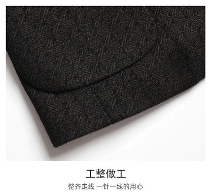 2026 Blazer's New Men's Fashion Business Outdoor Banquet Versatile Wedding Hosting Dress, Actor Gentleman Casual Scarf Blazer