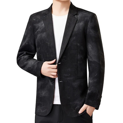 Blazer Men Fashionable Business Outdoor Travel Youth Campus Wedding Versatile Gentleman Host Slim-fit Casual Korean Style Blazer