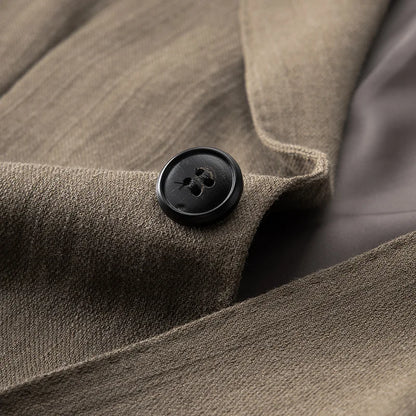 Spring and Autumn Men's British Naples suit, no perm, solid color, wedding, business, work, versatile, simple, high-end suit