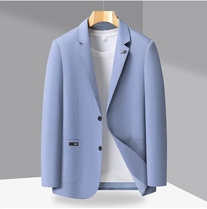 2026 Blazer Lightweight High-end Men's Fashionable Business Outdoor Travel Youthful Wedding Hosting Casual Korean Style Blazer