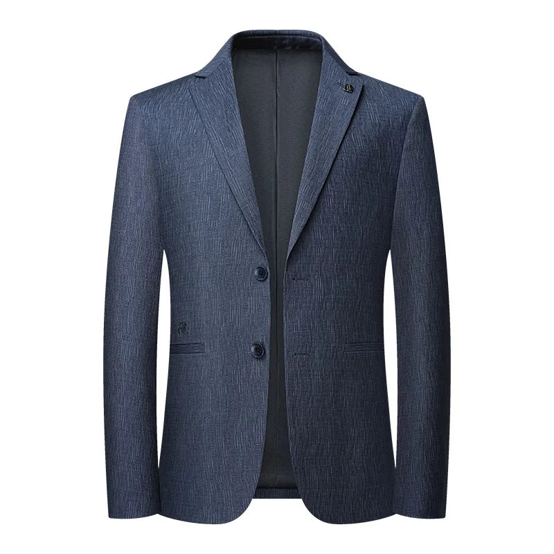 Men's Slim Fit Blazer Fashion Handsome Trend 2025 76% Polyester 19% Viscose 5% Spandex M-4XL Comfortable Stretchy Blazer