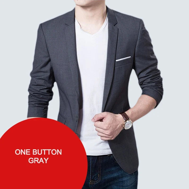 Classic Men's blazer Oversized Wedding Suit Jackets Korean Style Business Casual Blazers Man Clothing Dress Jacket 7XL