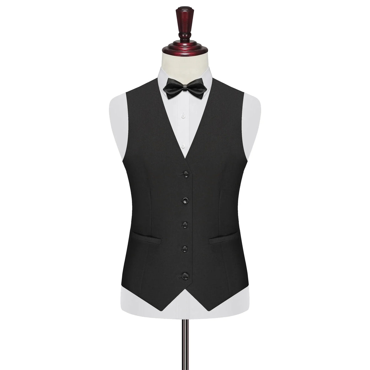 Men's Vest Single Breasted Slim Fit Smart Casual Waistcoat for Wedding & Business