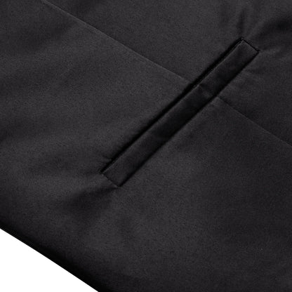 Men's Vest with Tie V-Neck Jacquard Waistcoat for Tuxedo Business Party