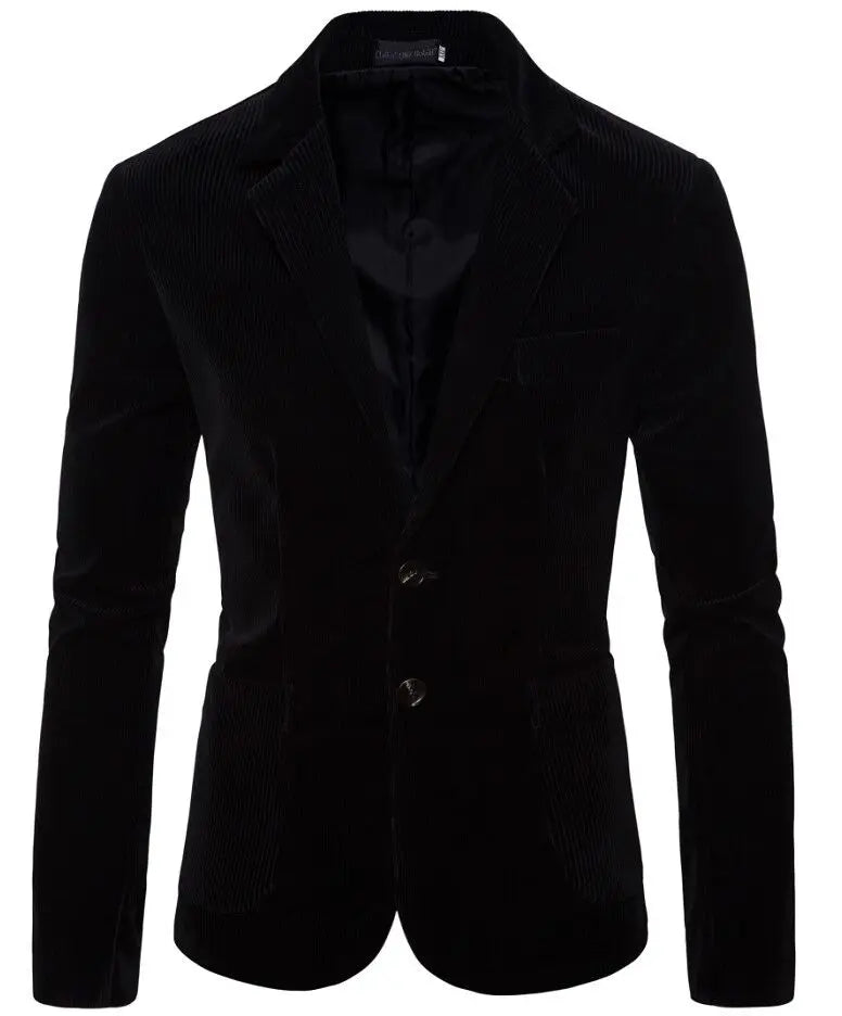 Corduroy Men Wedding Suits Jacket Single Breasted Blazer Notch Lapel Suit Jacket for Men Party Prom Suits Business Tops One Coat