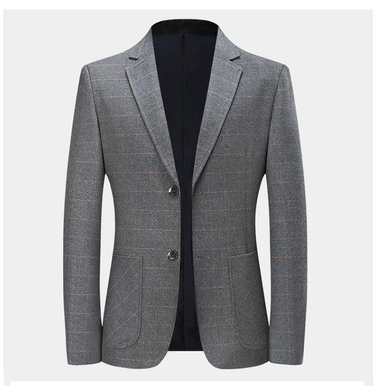 Blazer - New Men's Fashionable Outdoor Travel Premium Business Gentleman Wedding Stylish Multi-purpose Plaid Casual Blazer