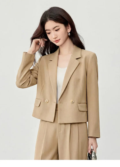 Women's Work Wear Blazer Commuter Suit Jacket 2026 Spring Office Lady Fashion Elegant Female Outfits 161XC6457X