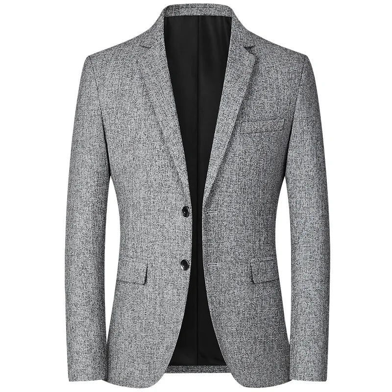 High Quality Men's Blazer Spring Non Ironing Solid Suit Jacket Business Casual Blazer Men Clothing Wedding Suit Jackets A5FX102