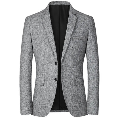 High Quality Men's Blazer Spring Non Ironing Solid Suit Jacket Business Casual Blazer Men Clothing Wedding Suit Jackets A5FX102