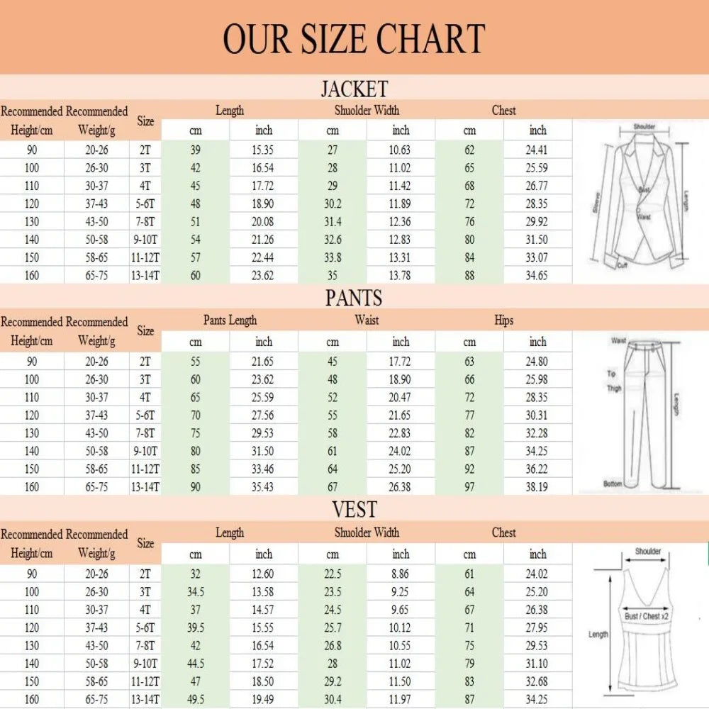 Boys Formal Suit Set 4 Pieces Jacket Vest Shirt Pants Wedding Ring Bearer Outfit Smart Elegant Kids Suits Host Costumes Tuxedo