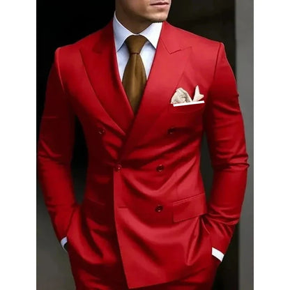 Luxury Fashion Light Suit Suit Men's Banquet Daily Casual Business suit men wedding suits for men