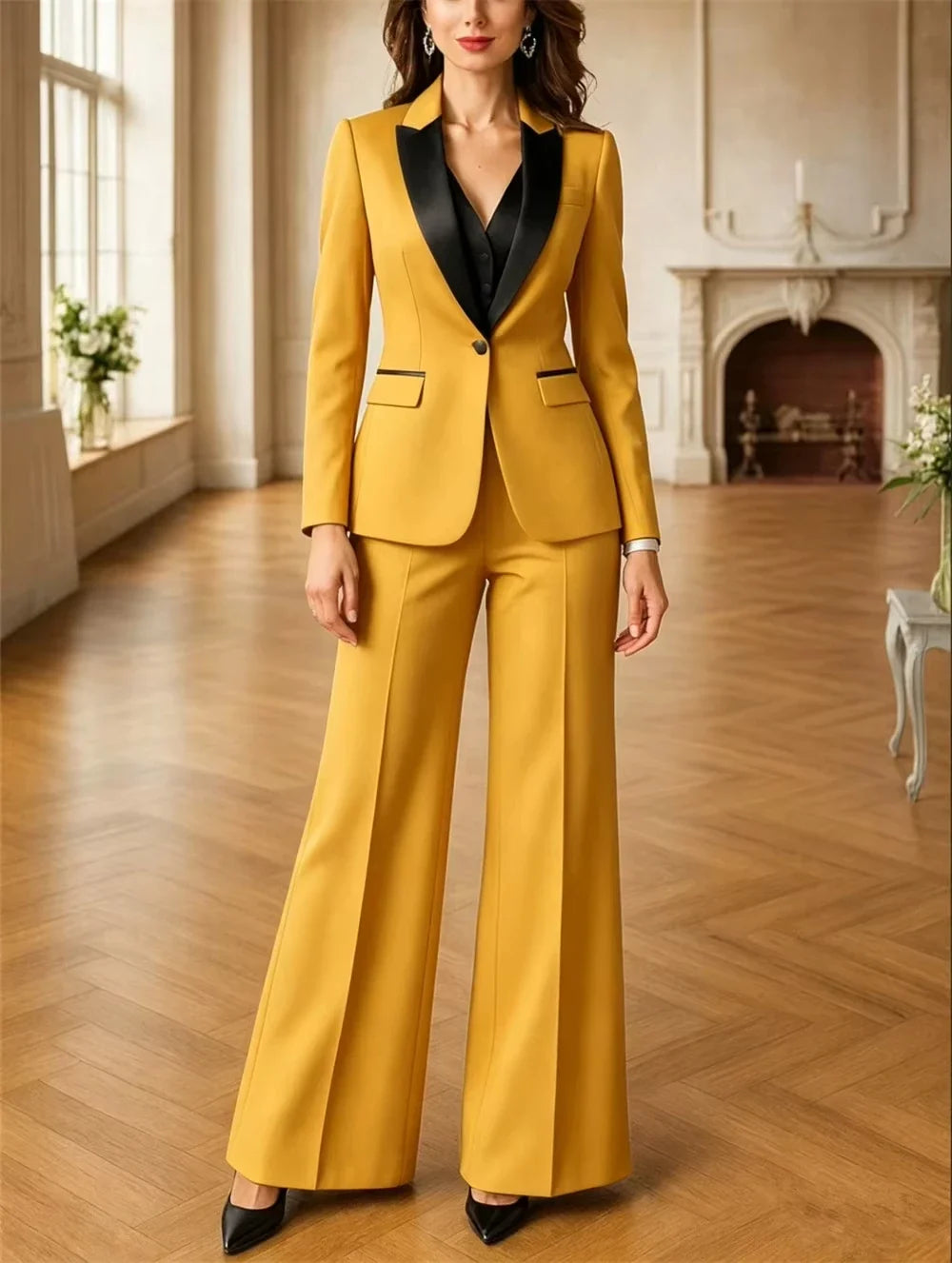 Burgundy Women's Suits 3 Piece Suit Official Outfits Formal Event Wear Women's Business Set Jacket+Vest+Pant