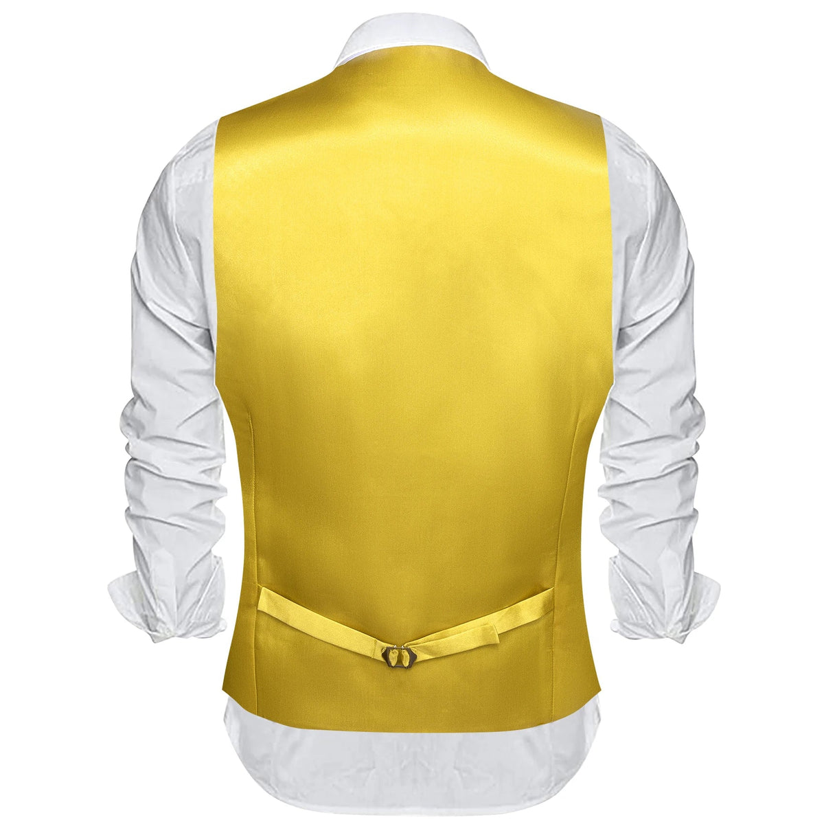 Men's Satin Vest Slim Fit Single-Breasted Waistcoat for Weddings and Formal Occasions