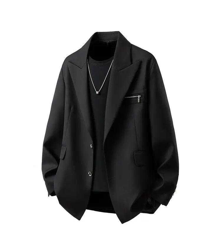 Man Blazer Luxury Designer Japanese Yamamoto Style Chaquetas Hombre Elegantes Loose Streetwear Black Cool Mens Suit Jacket 5XL
