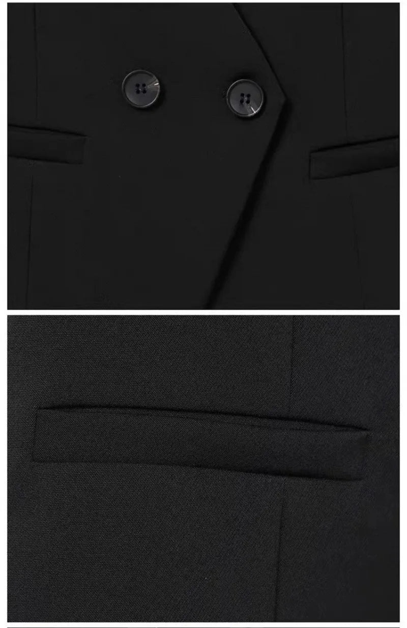 Women's Blazer Vest Coat 2026 Spring Autumn Sleeveless Ladies Vest Jacket Casual Tops Fashion Ladies Waistcoat Chaleco Mujer
