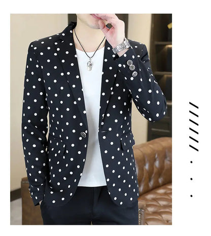 Blazer Men's Fashion Business Gentleman Groom Professional Gentleman Form-fitting Versatile Casual Formal Wear High-end Blazer